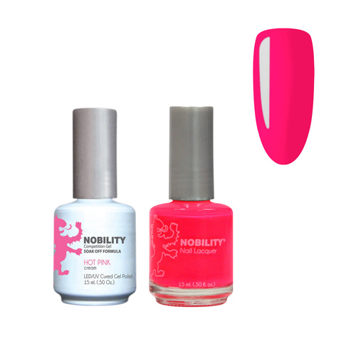 Lechat Nobility NBCS055 Hot Pink - Gel & Nail Lacquer Duo 15ml