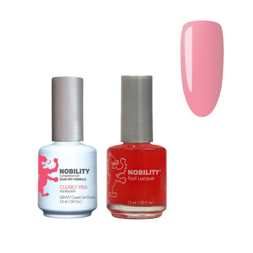 Lechat Nobility NBCS066 Clearly Pink - Gel & Nail Lacquer Duo 15ml