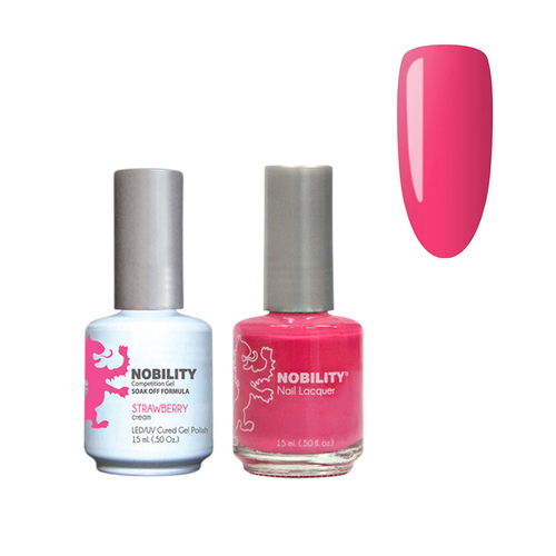 Lechat Nobility NBCS075 Strawberry - Gel & Nail Lacquer Duo 15ml