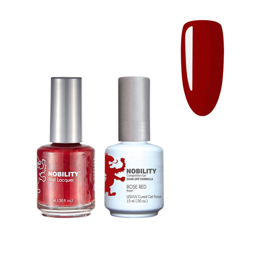 Lechat Nobility NBCS085 Rose Red - Gel & Nail Lacquer Duo 15ml