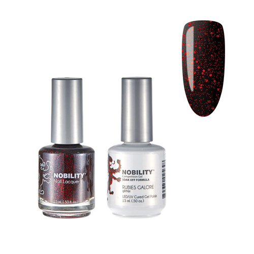 Lechat Nobility NBCS114 Rubies Galore - Gel & Nail Lacquer Duo 15ml