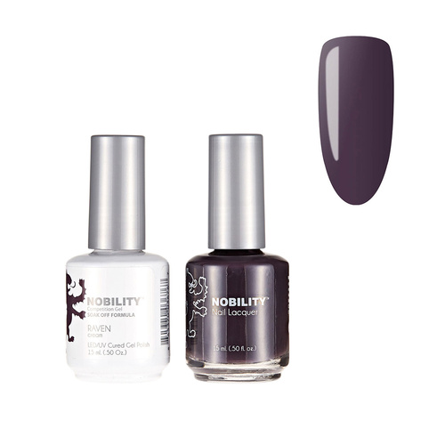 Lechat Nobility NBCS137 Raven - Gel & Nail Lacquer Duo 15ml