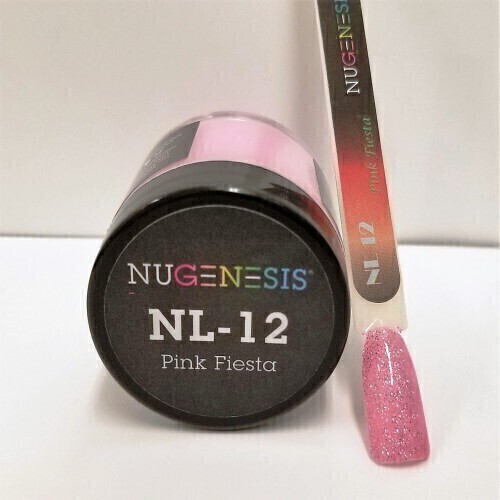 Nugenesis Dipping Powder Nail System Color NL-12 - Pink Fiesta - 43g