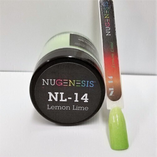 Nugenesis Dipping Powder Nail System Color NL-14 - Lemon Lime - 43g