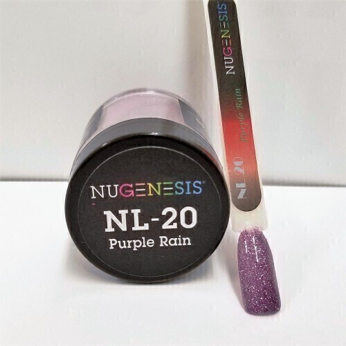Nugenesis Dipping Powder Nail System Color NL-20 - Purple Rain - 43g