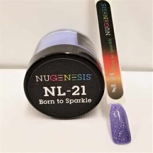 Nugenesis Dipping Powder Nail System Color NL-21 - Born to Sparkle - 43g