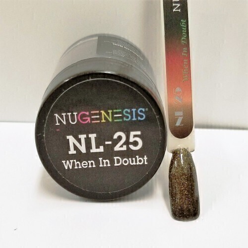 Nugenesis Dipping Powder Nail System Color NL-25 - When In Doubt - 43g