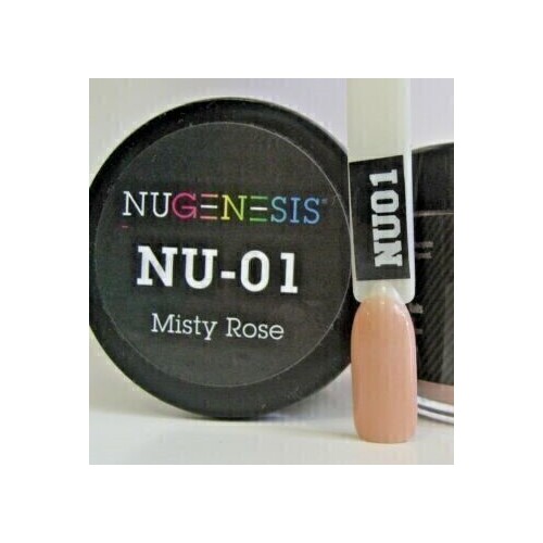 Nugenesis Dipping Powder Nail System Color NU-001 - Misty Rose - 43g