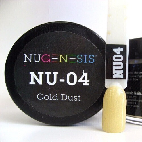 Nugenesis Dipping Powder Nail System Color NU-004 - Gold Dust - 43g