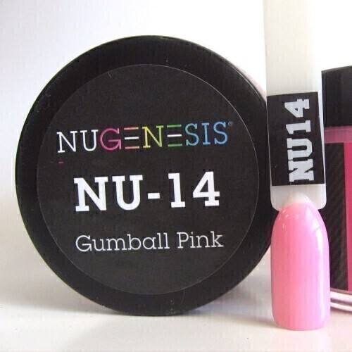 Nugenesis Dipping Powder Nail System Color NU-014 - Gumball Red - 43g