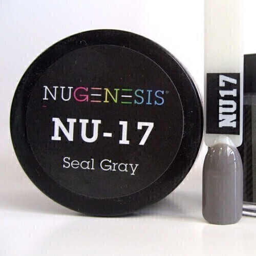 Nugenesis Dipping Powder Nail System Color NU-017 - Seal Grey - 43g