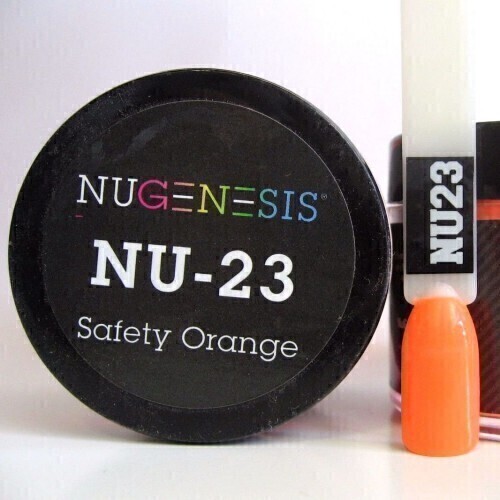 Nugenesis Dipping Powder Nail System Color NU-023 - Safety Orange - 43g