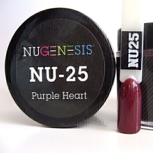 Nugenesis Dipping Powder Nail System Color NU-025 - Purple Heart - 43g