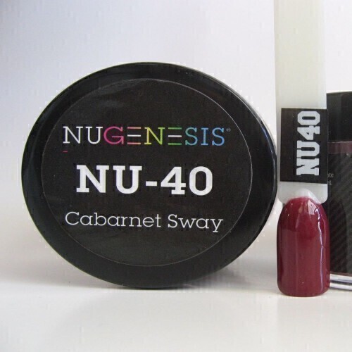 Nugenesis Dipping Powder Nail System Color NU-040 - Carbanet Sway - 43g