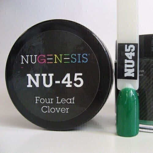 Nugenesis Dipping Powder Nail System Color NU-045 - Four Leaf Clover - 43g