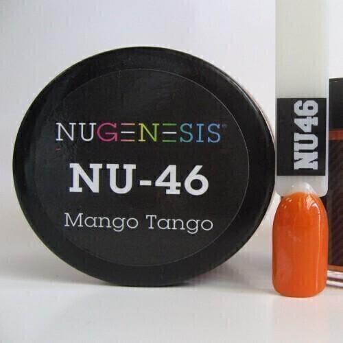 Nugenesis Dipping Powder Nail System Color NU-046 - Mango Tango - 43g