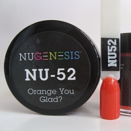 Nugenesis Dipping Powder Nail System Color NU-052 - Orange You Glad? - 43g