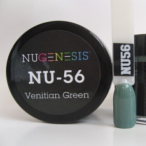 Nugenesis Dipping Powder Nail System Color NU-056 - Venetian Green - 43g