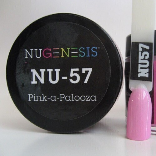 Nugenesis Dipping Powder Nail System Color NU-057 - Pink-A-Palooza - 43g