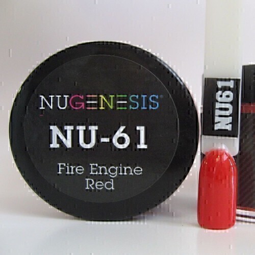Nugenesis Dipping Powder Nail System Color NU-061 - Fire Engine Red - 43g