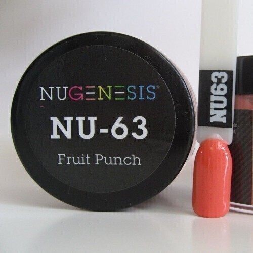 Nugenesis Dipping Powder Nail System Color NU-063 - Fruit Punch - 43g
