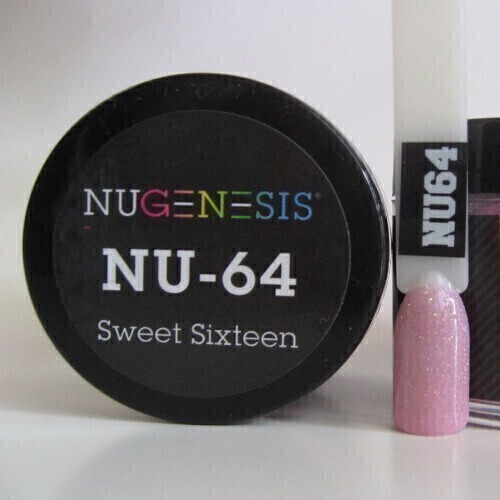 Nugenesis Dipping Powder Nail System Color NU-064 - Sweet Sixteen - 43g