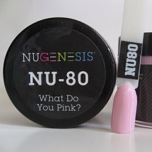 Nugenesis Dipping Powder Nail System Color NU-080 - What Do You Pink? - 43g