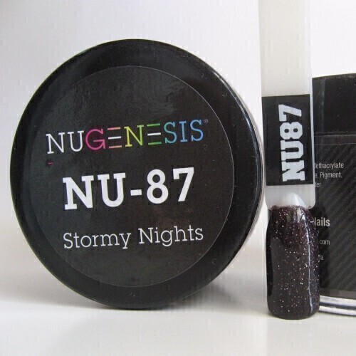 Nugenesis Dipping Powder Nail System Color NU-087 - Stormy Nights - 43g