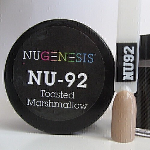 Nugenesis Dipping Powder Nail System Color NU-092 - Toasted Marshmallow - 43g