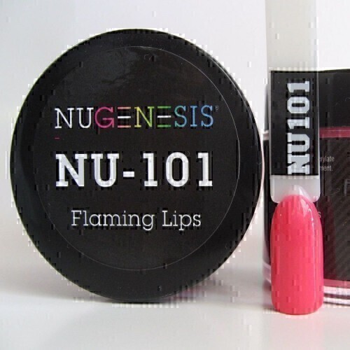 Nugenesis Dipping Powder Nail System Color NU-101 - Flaming Lips - 43g