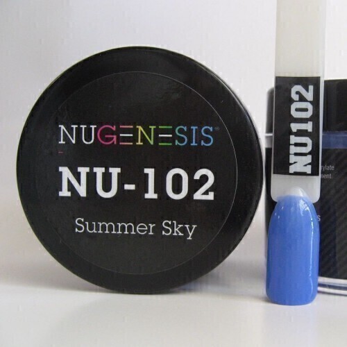 Nugenesis Dipping Powder Nail System Color NU-102 - Summer Sky - 43g