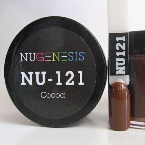 Nugenesis Dipping Powder Nail System Color NU-121 - Cover Cocoa - 43g