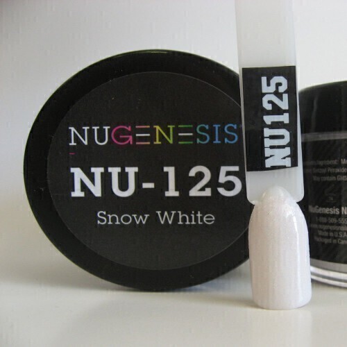 Nugenesis Dipping Powder Nail System Color NU-125 - Snow White - 43g