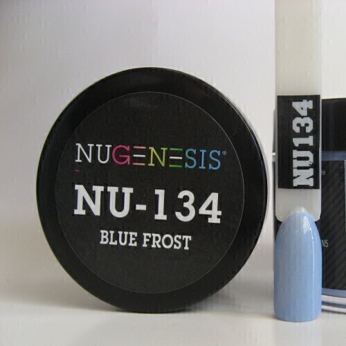 Nugenesis Dipping Powder Nail System Color NU-134 - Blue Frost - 43g