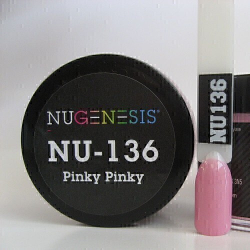 Nugenesis Dipping Powder Nail System Color NU-136 - Pinky Pinky - 43g