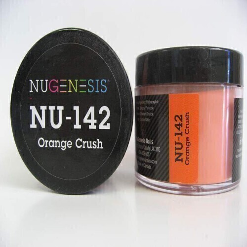 Nugenesis Dipping Powder Nail System Color NU-142 - Tiger Orange - 43g