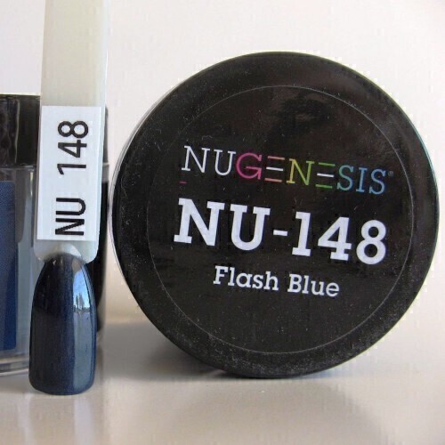 Nugenesis Dipping Powder Nail System Color NU-148 - Flash Blue - 43g