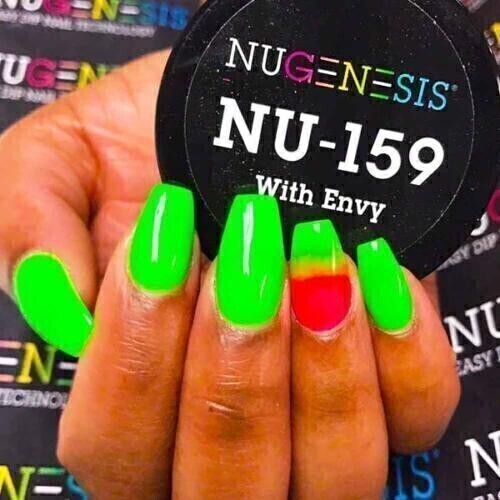 Nugenesis Dipping Powder Nail System Color NU-159 - With Envy - 43g