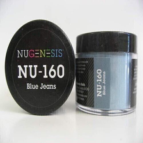 Nugenesis Dipping Powder Nail System Color NU-160 - Blue Jeans - 43g
