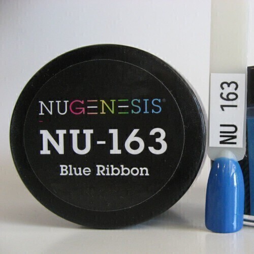 Nugenesis Dipping Powder Nail System Color NU-163 - Blue Ribbon - 43g