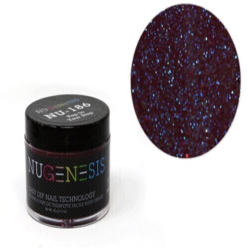 Nugenesis Dipping Powder Nail System Color NU-186 - Pep In Your Step - 43g
