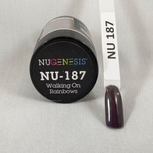Nugenesis Dipping Powder Nail System Color NU-187 - Walking On Rainbows - 43g