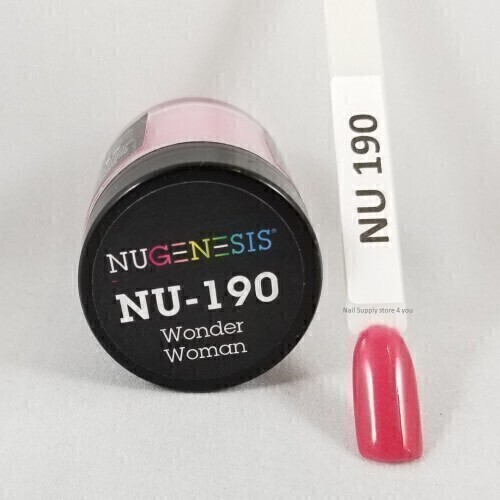 Nugenesis Dipping Powder Nail System Color NU-190 - Wonder Woman - 43g