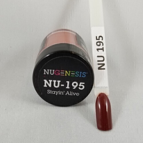 Nugenesis Dipping Powder Nail System Color NU-195 - Stayin' Alive - 43g