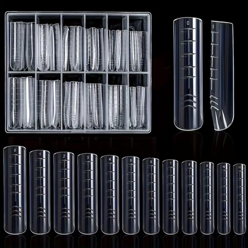 Building Nail Mold Tip Full Cover Extension Dual Forms Acrylic Poly Tap Press On Gel X 120pcs - ST-13