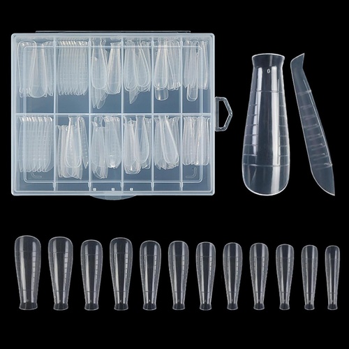 Building Nail Mold Tip Full Cover Extension Dual Forms Acrylic Poly Tap Press On Gel X 120pcs - ST-16