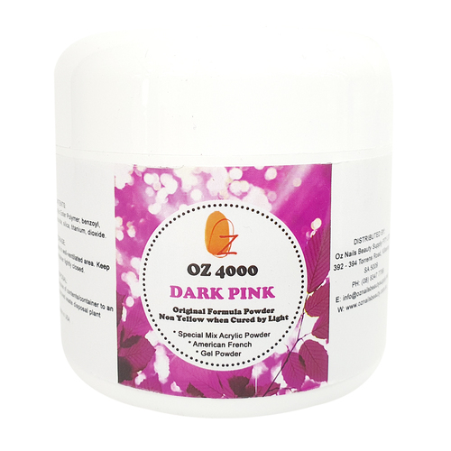 OZ 4000 Special Mix Acrylic Powder - Dark Pink 4oz (113g)