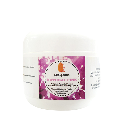 OZ 4000 Special Mix Acrylic Powder - Natural Pink 2oz (56g)