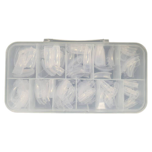 550 Pcs / Box Full Cover False Fake Nail Tip - Clear Transparent