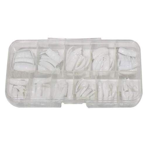 OZ Nail Tip Box - French White (540 Tips)